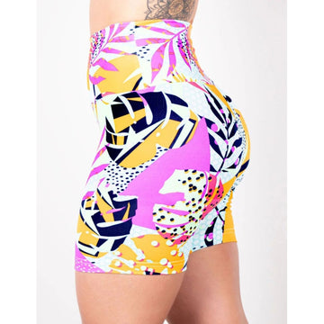 Bermuda Fitness Feminina Cintura Alta Estampada | Ref: 4.4.4407-3194