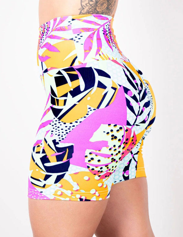 Bermuda Fitness Feminina Cintura Alta Estampada | Ref: 4.4.4407-3194