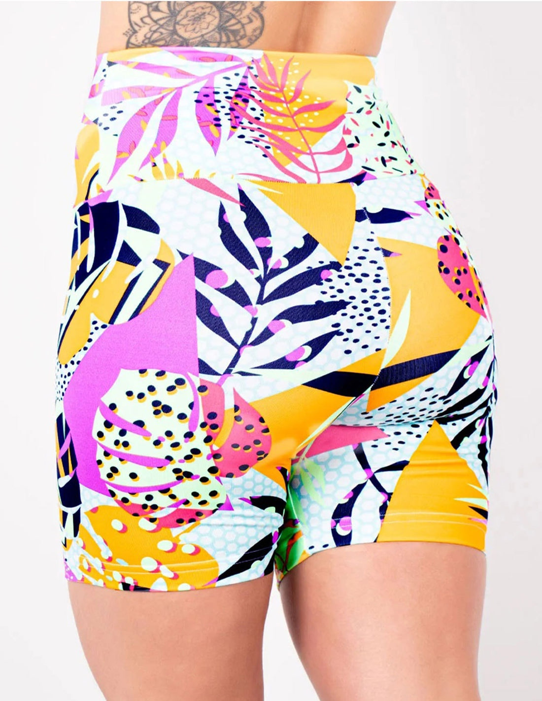 Bermuda Fitness Feminina Cintura Alta Estampada | Ref: 4.4.4407-3194