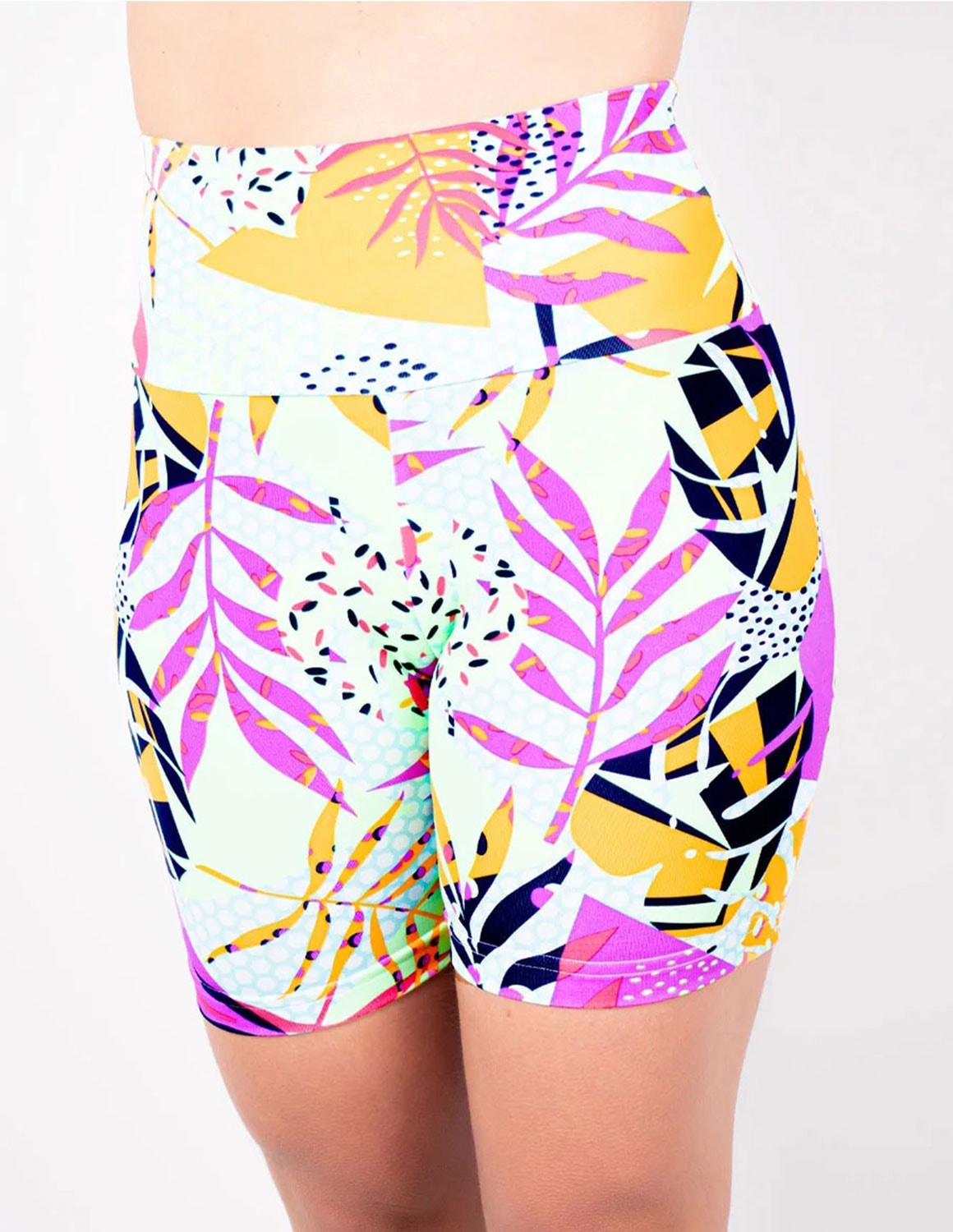 Bermuda Fitness Feminina Cintura Alta Estampada | Ref: 4.4.4407-3194