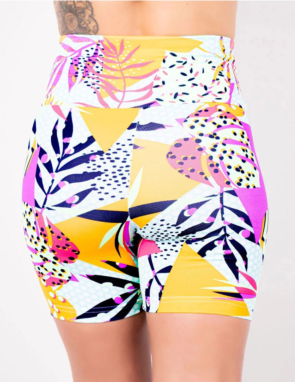 Bermuda Fitness Feminina Cintura Alta Estampada | Ref: 4.4.4407-3194