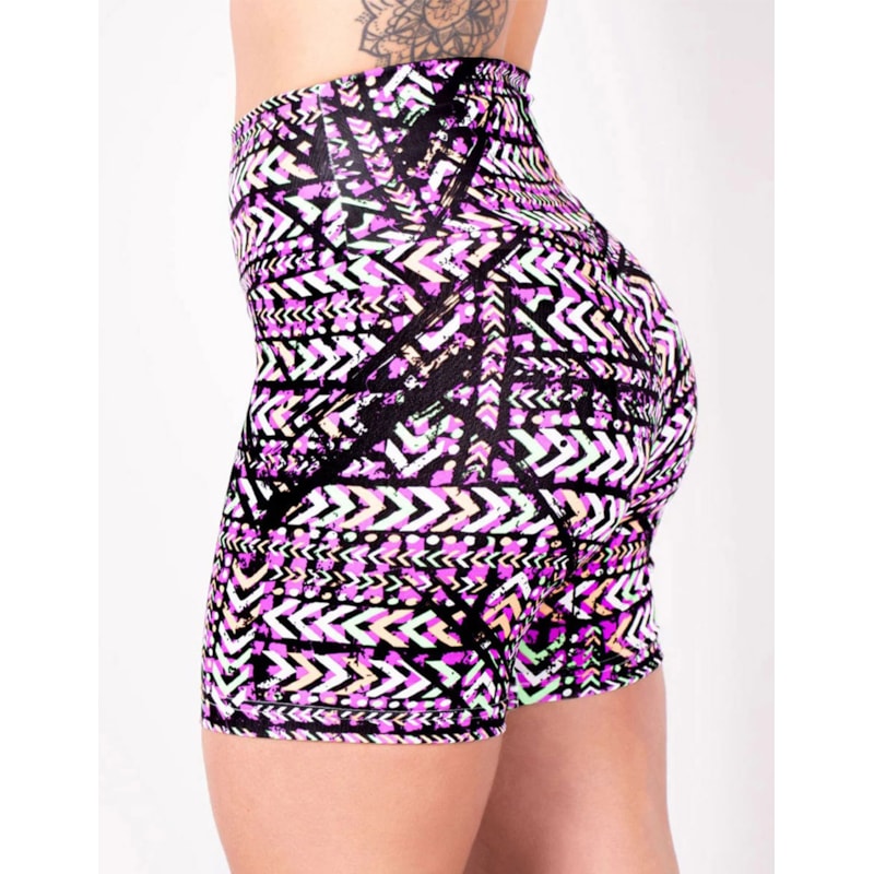 Bermuda Feminina Cintura Alta Estampada | Ref: 4.4.4407-3195