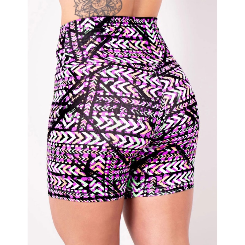 Bermuda Feminina Cintura Alta Estampada | Ref: 4.4.4407-3195