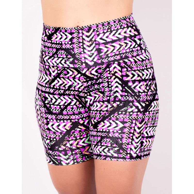 Bermuda Feminina Cintura Alta Estampada | Ref: 4.4.4407-3195