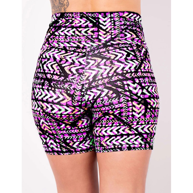 Bermuda Feminina Cintura Alta Estampada | Ref: 4.4.4407-3195