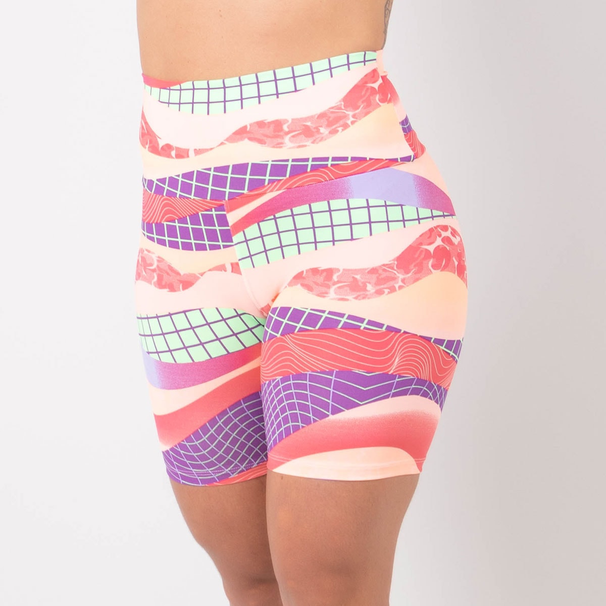 Bermuda Cintura Alta Feminina Estampada