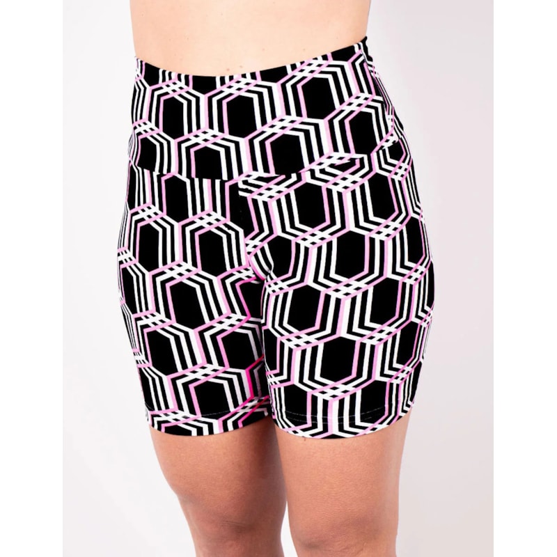 Bermuda Cintura Alta Fitness Estampada | Ref: 4.4.4407-3210