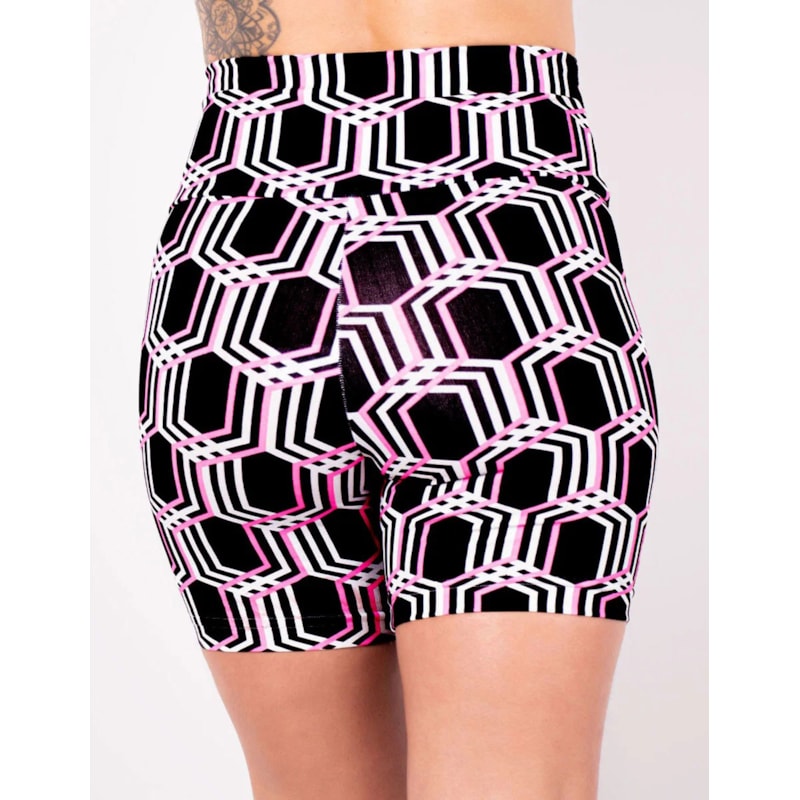 Bermuda Cintura Alta Fitness Estampada | Ref: 4.4.4407-3210