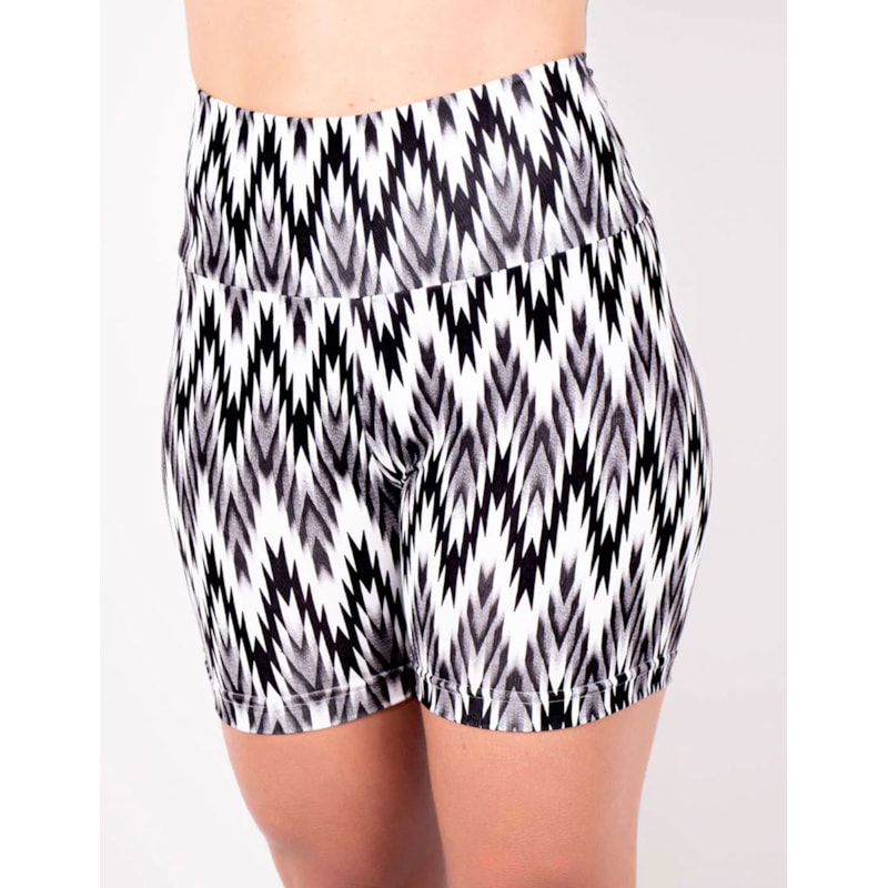 Bermuda Fitness Feminina Cintura Alta com Estampa | Ref: 4.4.4407-3215