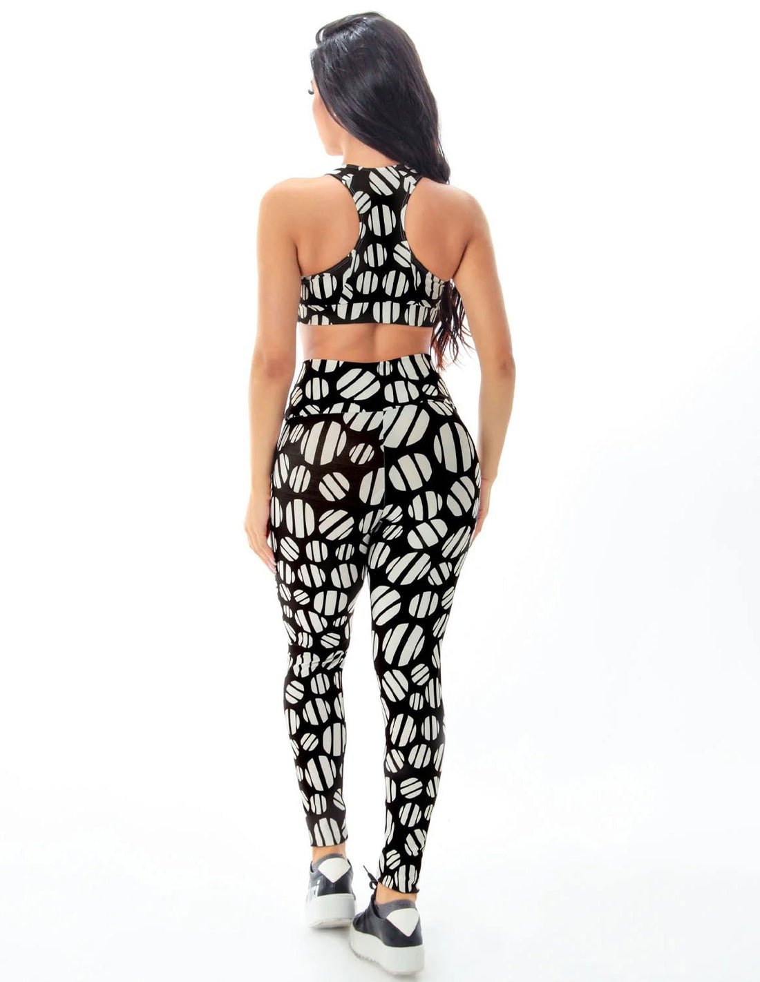 Conjunto Estampado Fitness Calça Cós Alto e Top com Bojo | Ref: 8.8.0165-3211