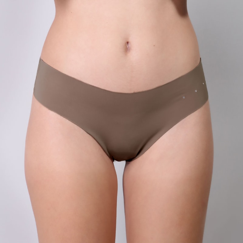 Tanga sem Costura Café com Corte a Laser | Ref: 88.60-46