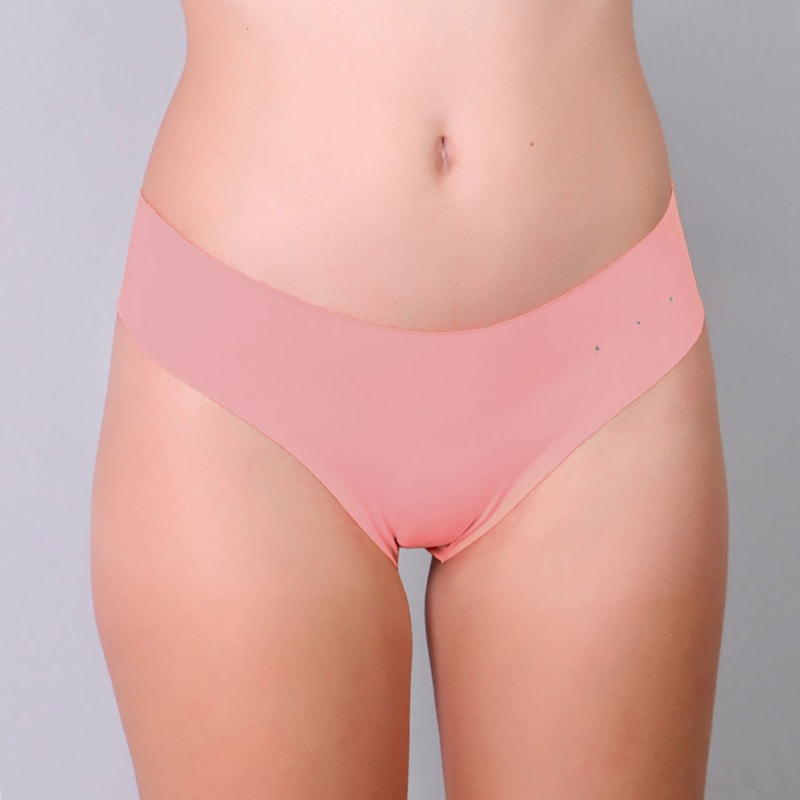 Calcinha sem Costura Fio Dental Salmão | Ref: 88.64-19