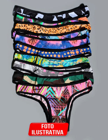 Kit Fitmoda de Calcinhas com 10 Unidades | Ref: KIT675-CALC
