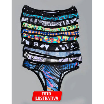 Kit Feminino de Calcinhas com 10 Unidades | Ref: KIT676-CALC