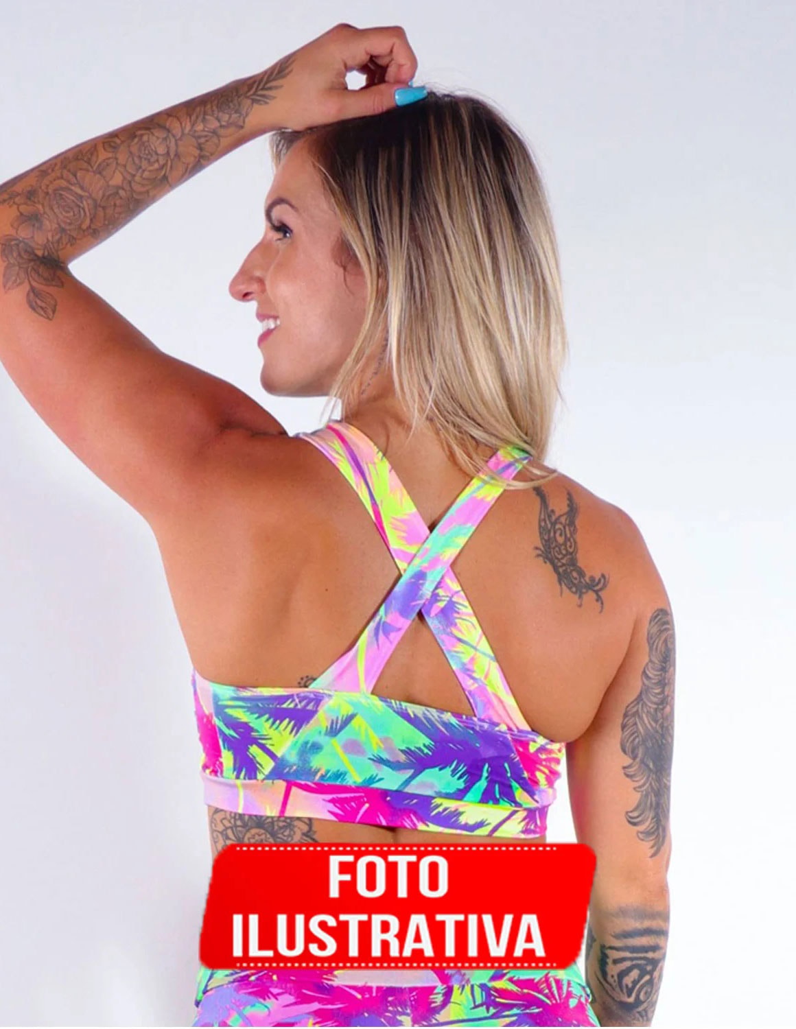 Kit com 3 Croppeds Estampados com Bojo | Ref: KITTOP-12