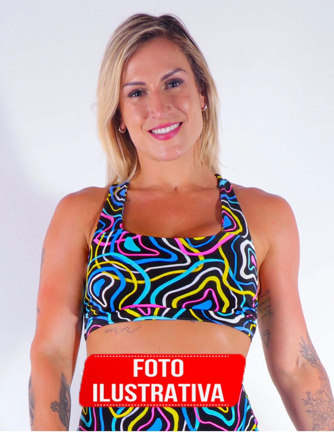 Kit com 3 Croppeds com Bojo Estampado | Ref: KITTOP-13
