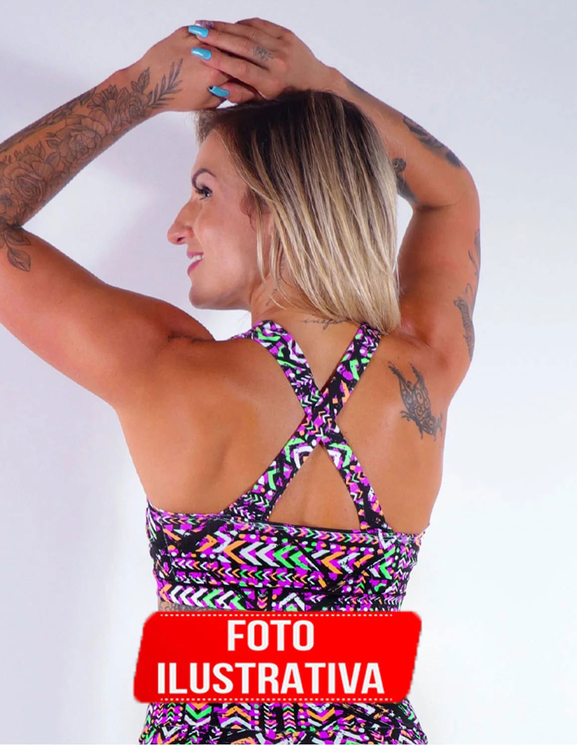 Kit Fitness com 3 Croppeds Estampados | Ref: KITTOP-15