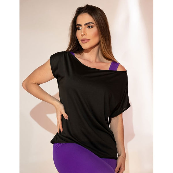 Blusinha Feminina Preta em Dry Fit | Ref: 3.3.2571-01