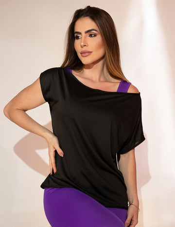 Blusinha Feminina Preta em Dry Fit | Ref: 3.3.2571-01