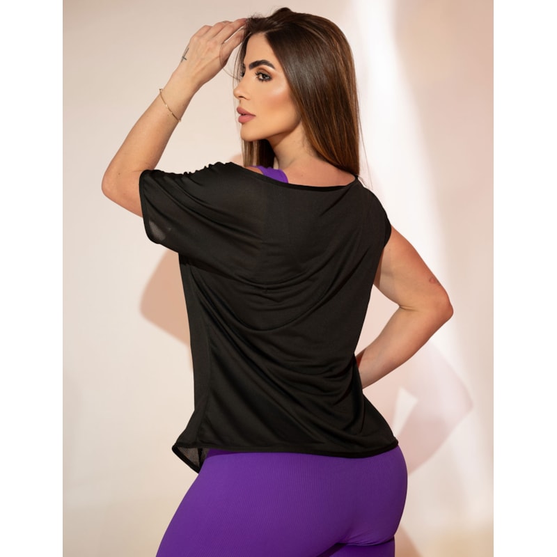 Blusinha Feminina Preta em Dry Fit | Ref: 3.3.2571-01
