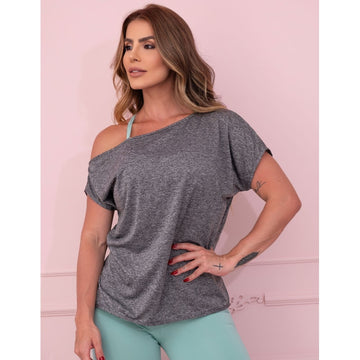 Blusa Feminina Mescla em Dry Fit | Ref: 3.3.2571-03