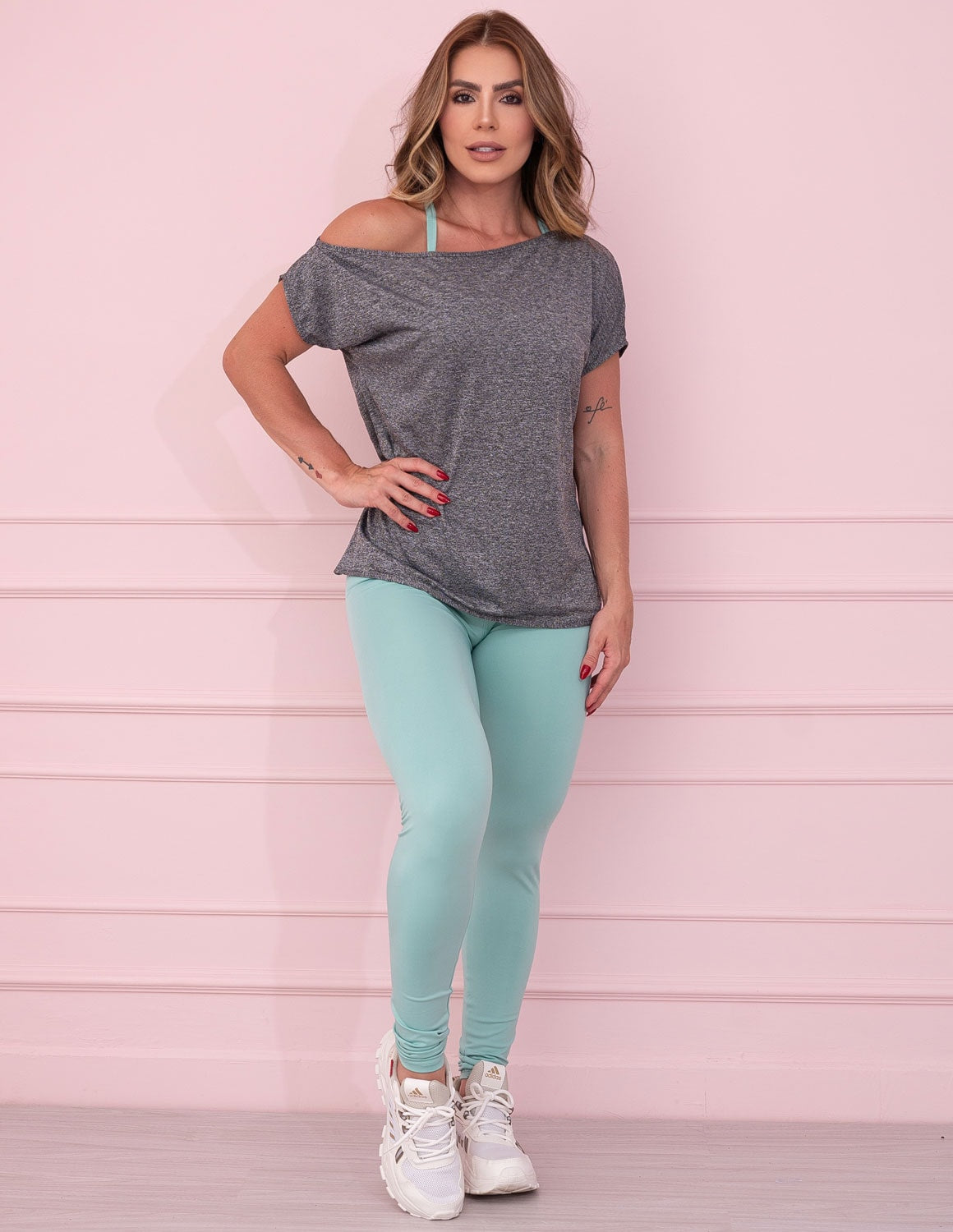 Blusa Feminina Mescla em Dry Fit | Ref: 3.3.2571-03