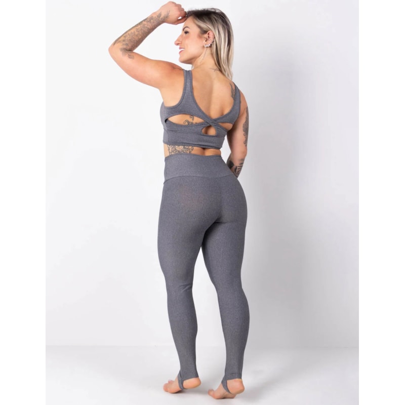 Conjunto Mescla com Calça com Pezinho e Top com Bojo Removível | Ref: 8.8.0186-03