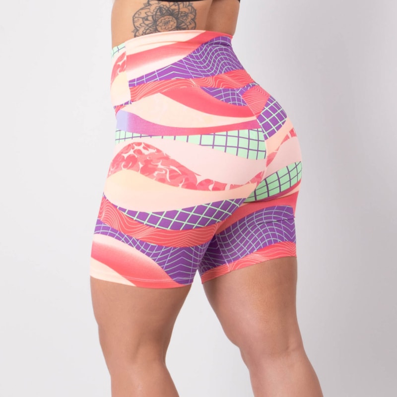 Bermuda Cintura Alta Feminina Estampada | Ref: 4.4.4407-3198