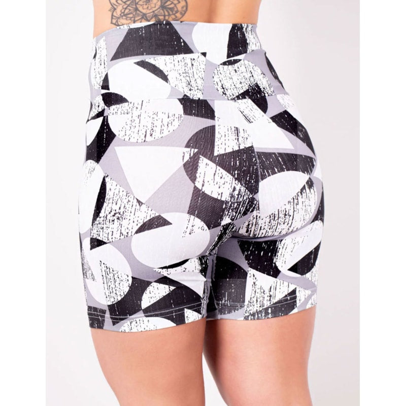 Bermuda Feminina Fitness Estampada Cós Alto | Ref: 4.4.4407-3213