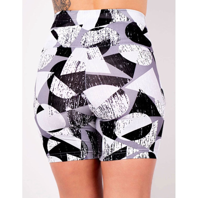 Bermuda Feminina Fitness Estampada Cós Alto | Ref: 4.4.4407-3213