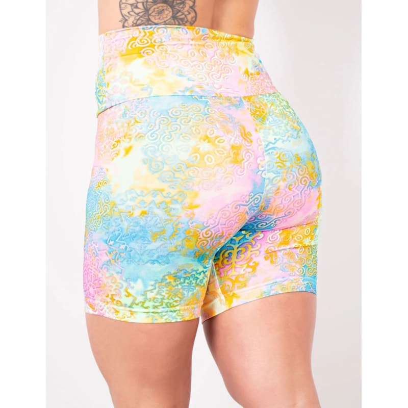 Bermuda Fitness Cintura Alta Estampada | Ref: 4.4.4407-3199