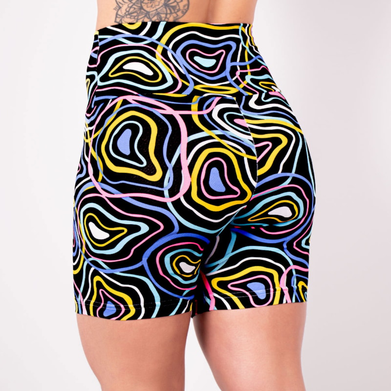 Bermuda Fitness com Estampa Cintura Alta | Ref: 4.4.4407-3192