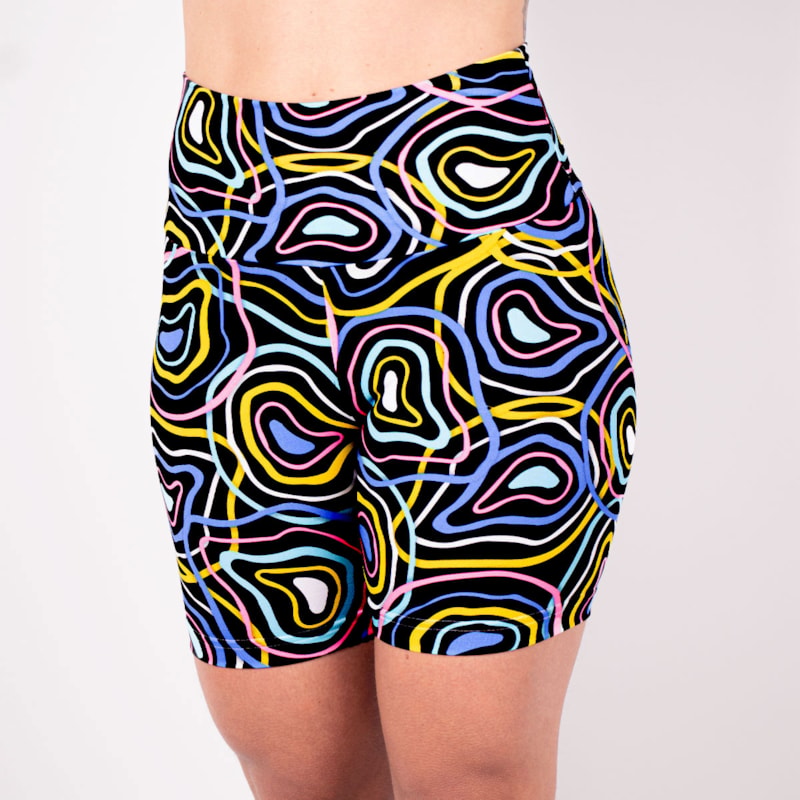 Bermuda Fitness com Estampa Cintura Alta | Ref: 4.4.4407-3192