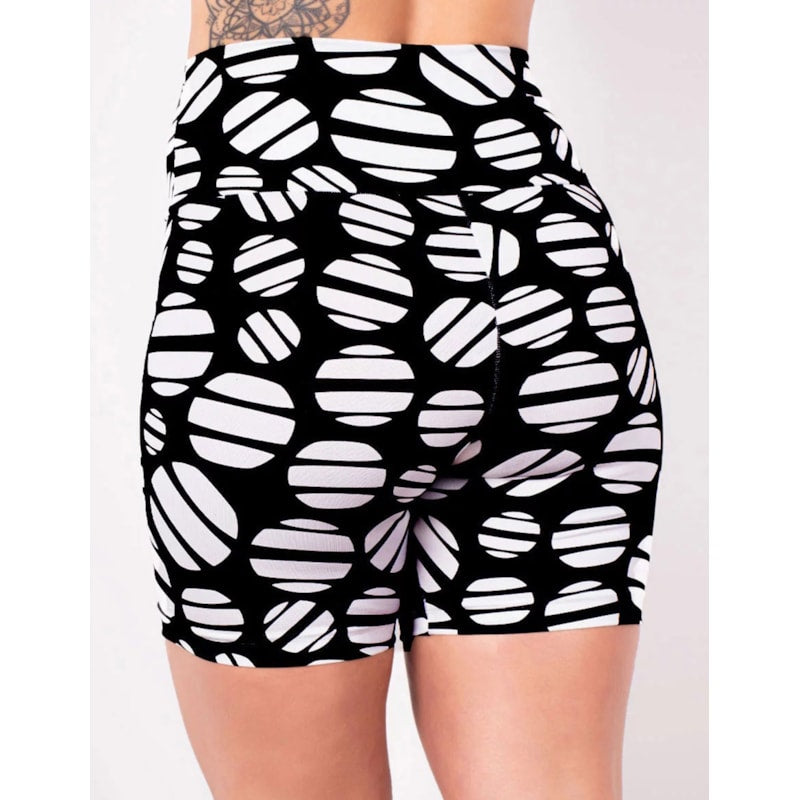 Bermuda Fitness Feminina Cós Alto Estampada | Ref: 4.4.4407-3211