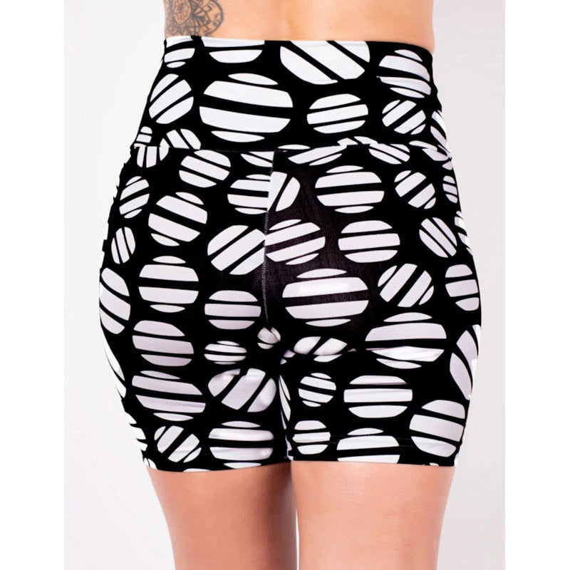 Bermuda Fitness Feminina Cós Alto Estampada | Ref: 4.4.4407-3211