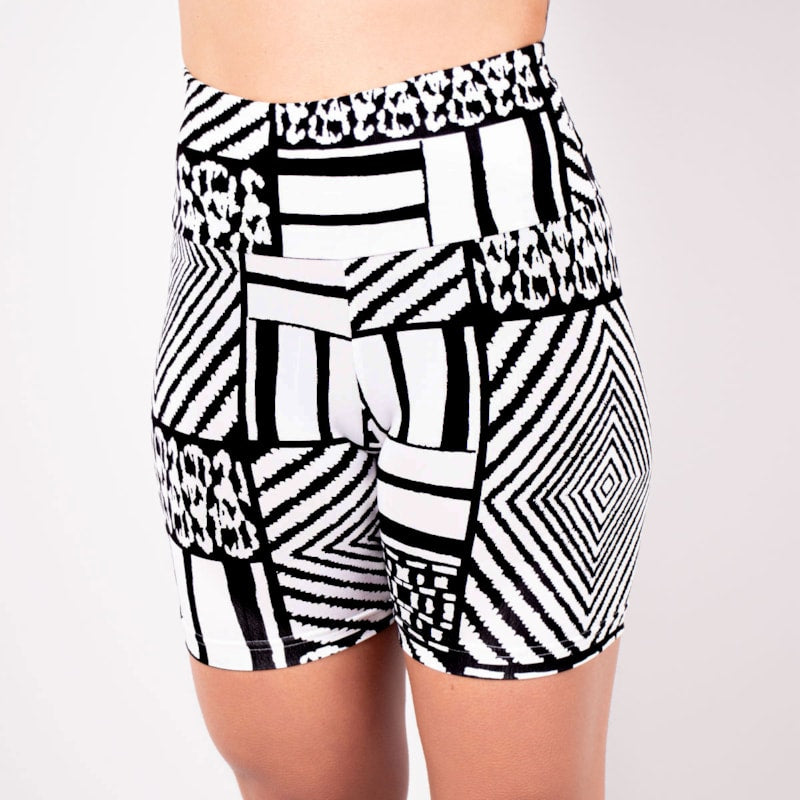 Bermuda Fitness Feminina Estampada com Cintura Alta | Ref: 4.4.4407-3193