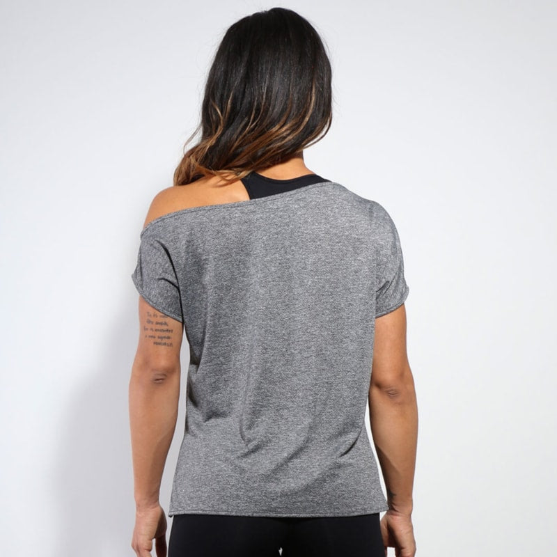 Blusa Feminina Mescla em Dry Fit | Ref: 3.3.2433-03