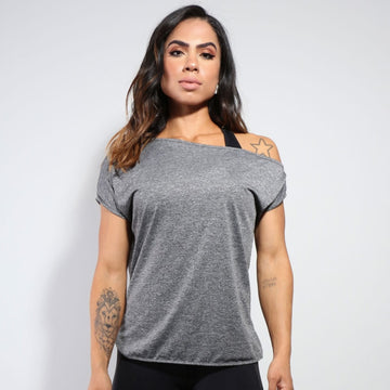 Blusa Feminina Mescla em Dry Fit | Ref: 3.3.2433-03
