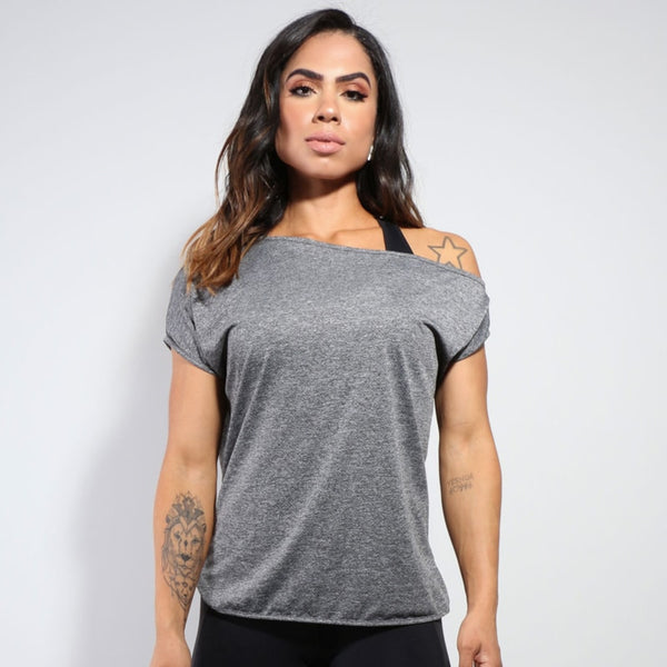 Blusa Feminina Mescla em Dry Fit | Ref: 3.3.2433-03