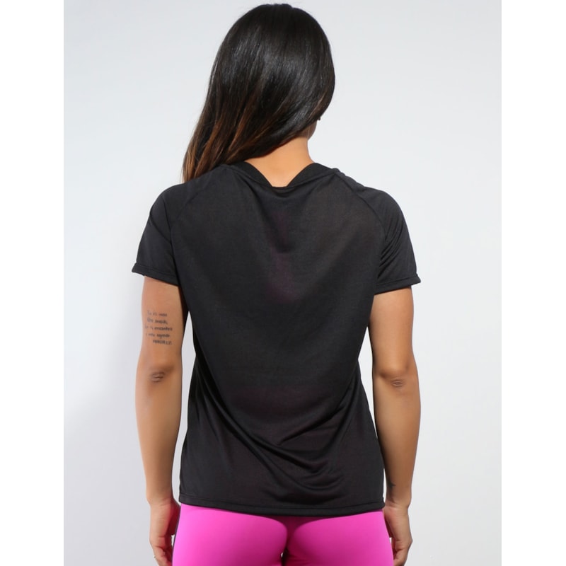 Blusa para Academia em Dry Fit Preto | Ref: 3.3.2161-01