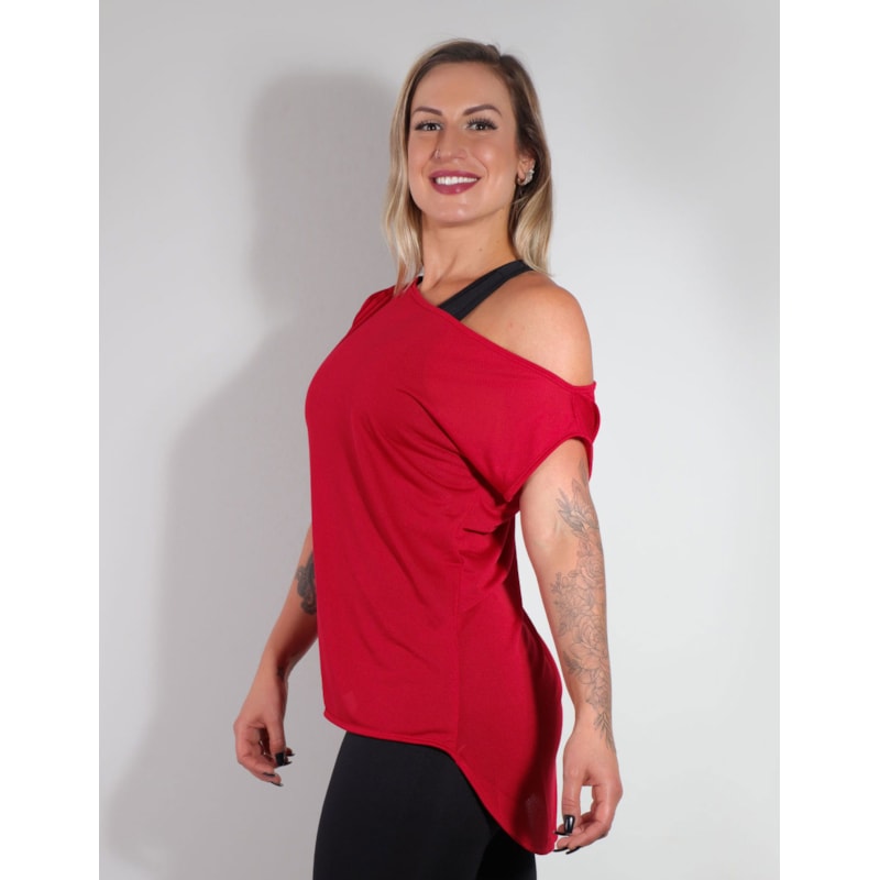 Blusa Vinho Ombro Só em Dry Fit | Ref: 3.3.2438-24