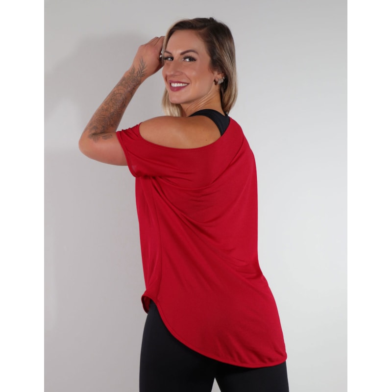 Blusa Vinho Ombro Só em Dry Fit | Ref: 3.3.2438-24