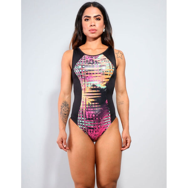 Body sem Bojo com Cirrê Estampado | Ref: 4.4.4166-3103