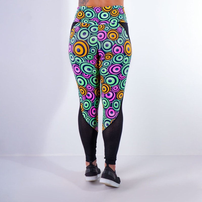 Calça Feminina com Recortes de Tela e Estampa | Ref: 4.4.4160-3191