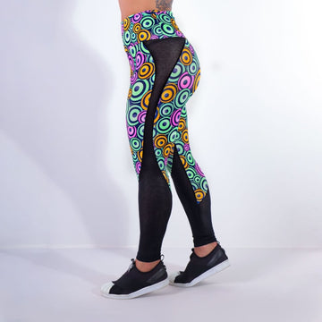Calça Feminina com Recortes de Tela e Estampa | Ref: 4.4.4160-3191