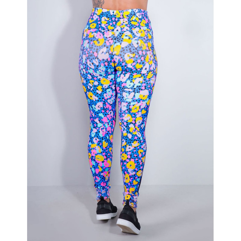 Calça Feminina Estampada com Recortes de Tule | Ref: 4.4.4252-3168