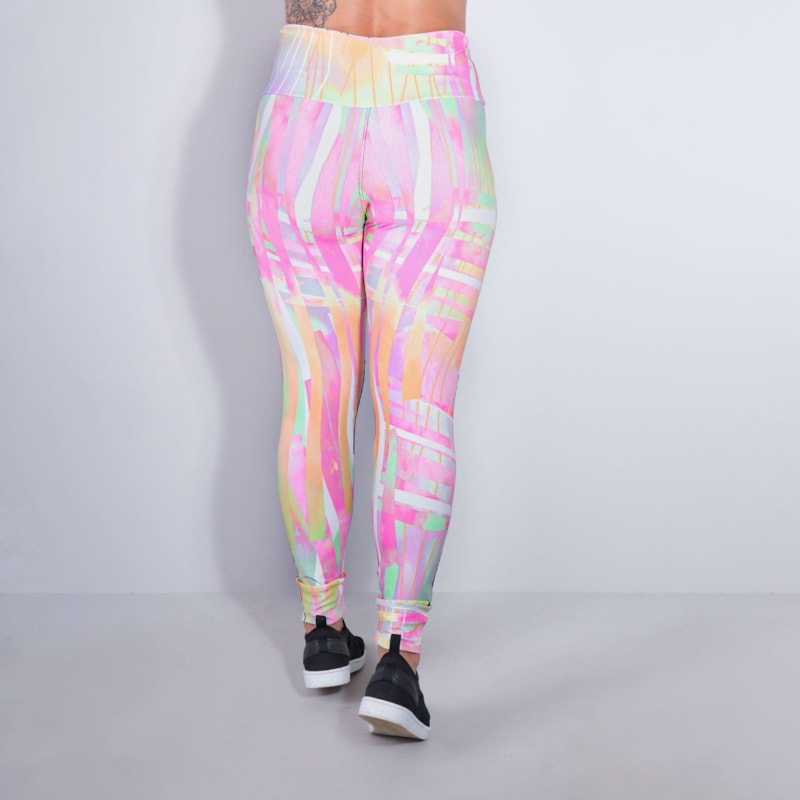 Calça Feminina Estampada com Tule | Ref: 4.4.4252-3167