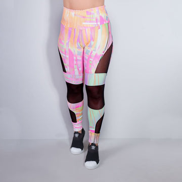 Calça Feminina Estampada com Tule | Ref: 4.4.4252-3167