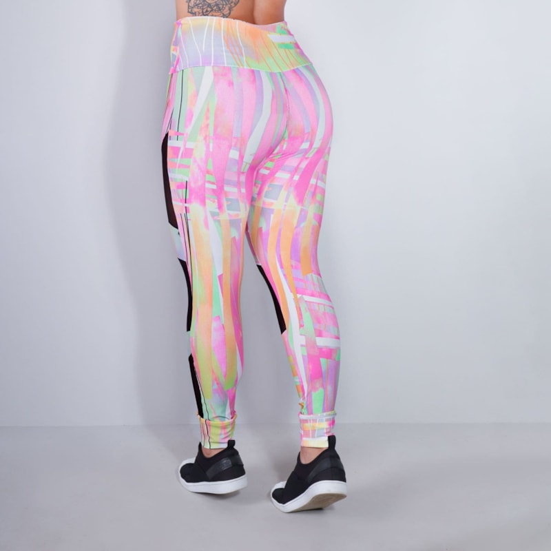 Calça Feminina Estampada com Tule | Ref: 4.4.4252-3167