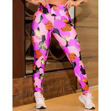 Calça Legging Feminina Estampada Cintura Alta | Ref: 4.4.4381-3230